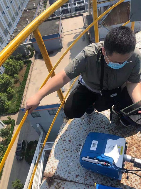 茌平華旭新材料現(xiàn)場(chǎng)監(jiān)測(cè)非甲烷總烴濃度變化