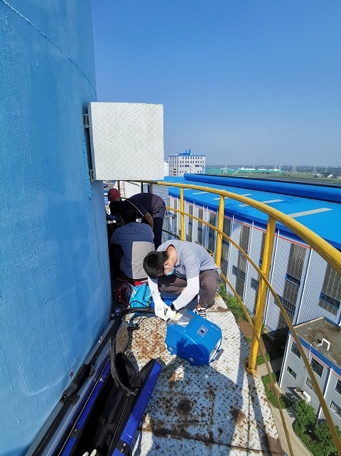 茌平華旭新材料現(xiàn)場(chǎng)監(jiān)測(cè)非甲烷總烴濃度變化